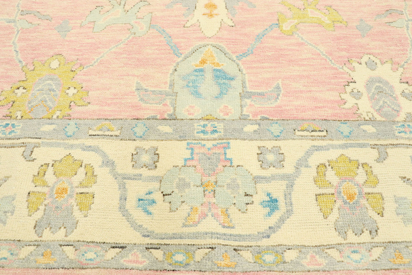 8 x 10 Contemporary Pink Oushak Rug 80595
