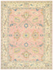 9 x 12 Contemporary Pink Oushak Rug 80604