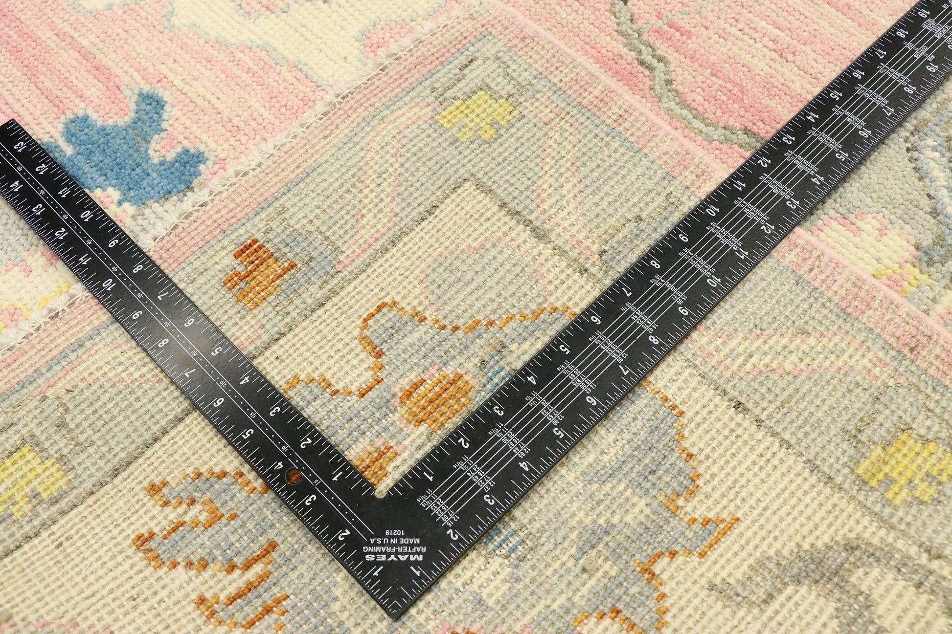 9 x 12 Contemporary Pink Oushak Rug 80604