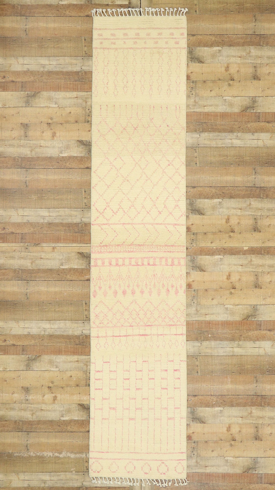 3 x 12 Soft Pink Moroccan Rug 80606