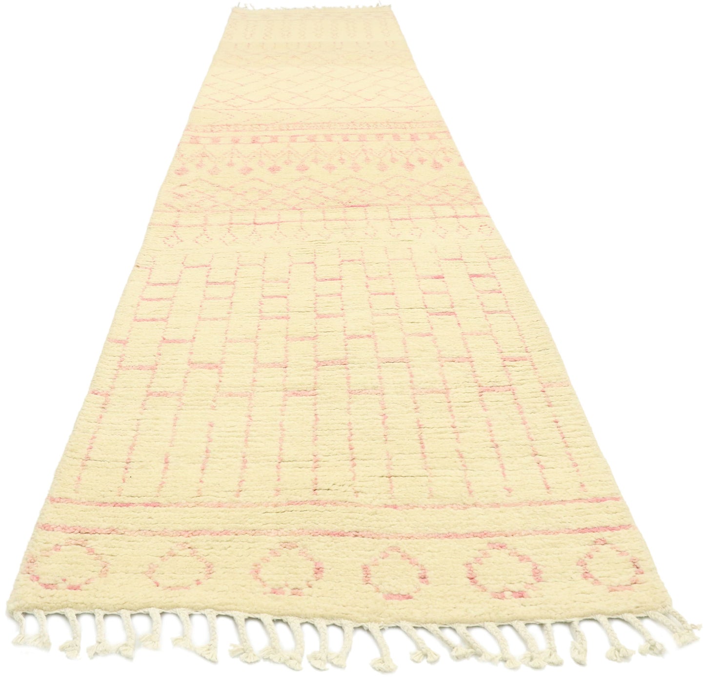 3 x 12 Soft Pink Moroccan Rug 80606