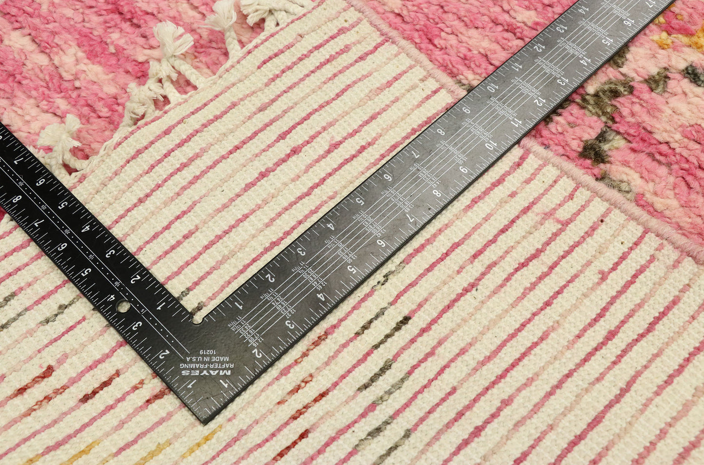 3 x 13 Contemporary Pink Moroccan Runner 80615