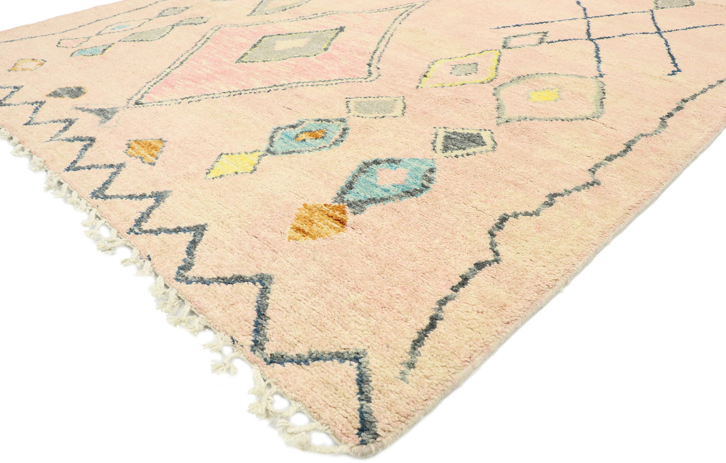 6 x 9 Contemporary Pink Moroccan Rug 80625