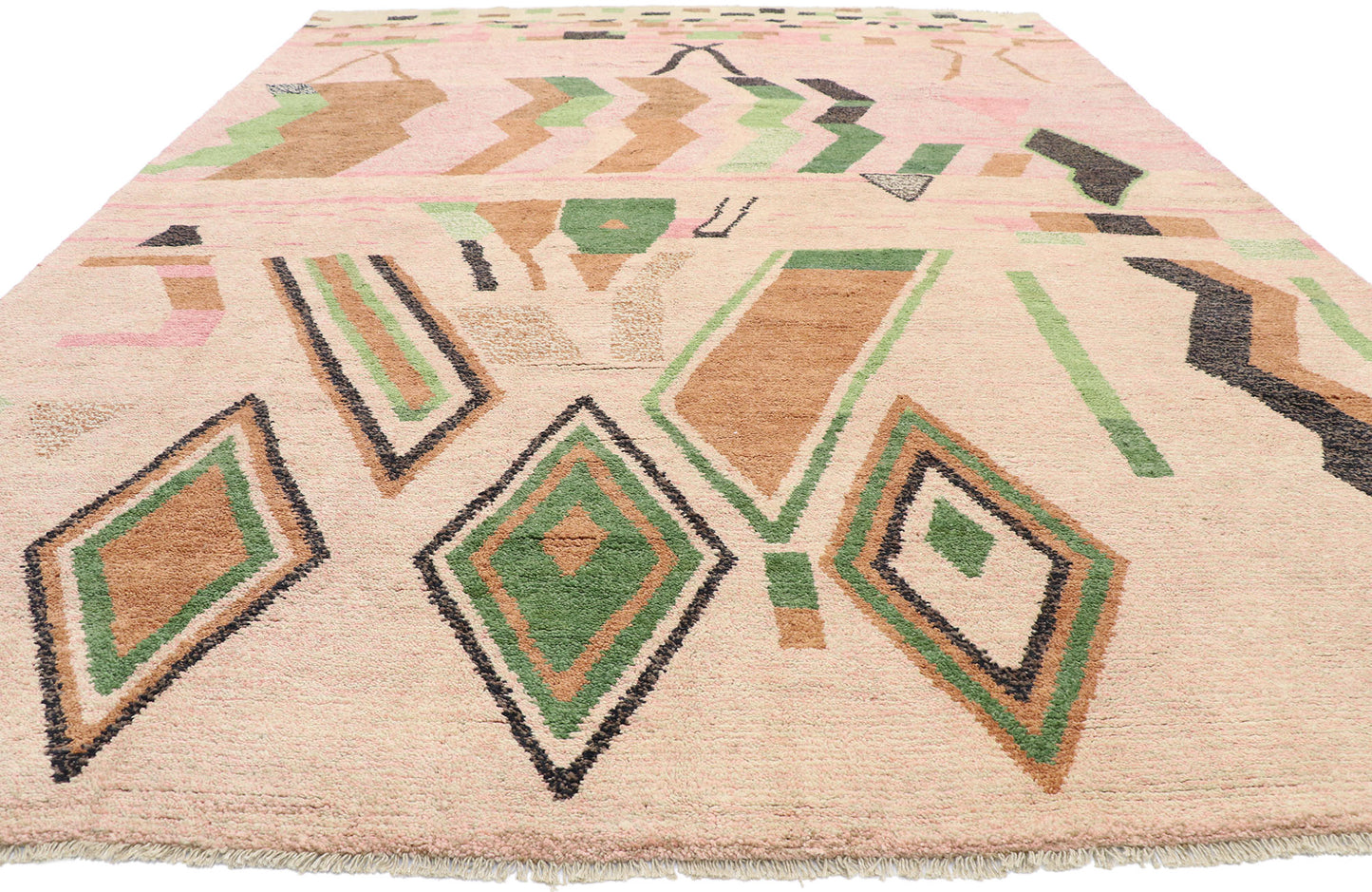10 x 14 Contemporary Pink Moroccan Rug 80662