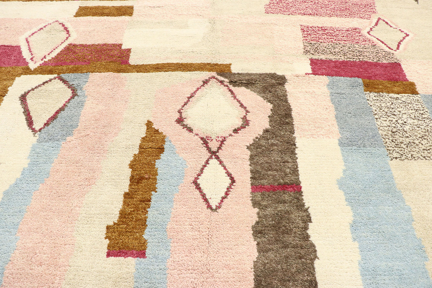 10 x 14 Contemporary Pink Moroccan Rug 80663