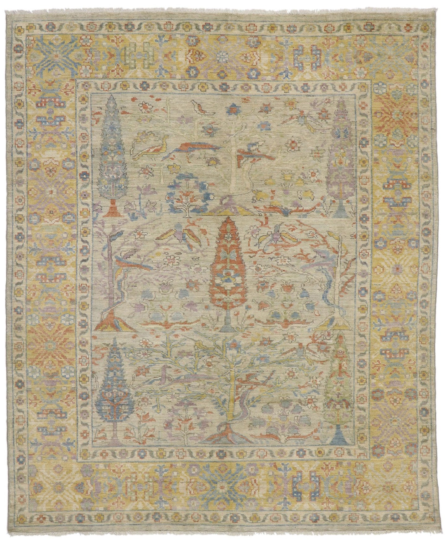 8 x 10 Contemporary Oushak Rug 80677