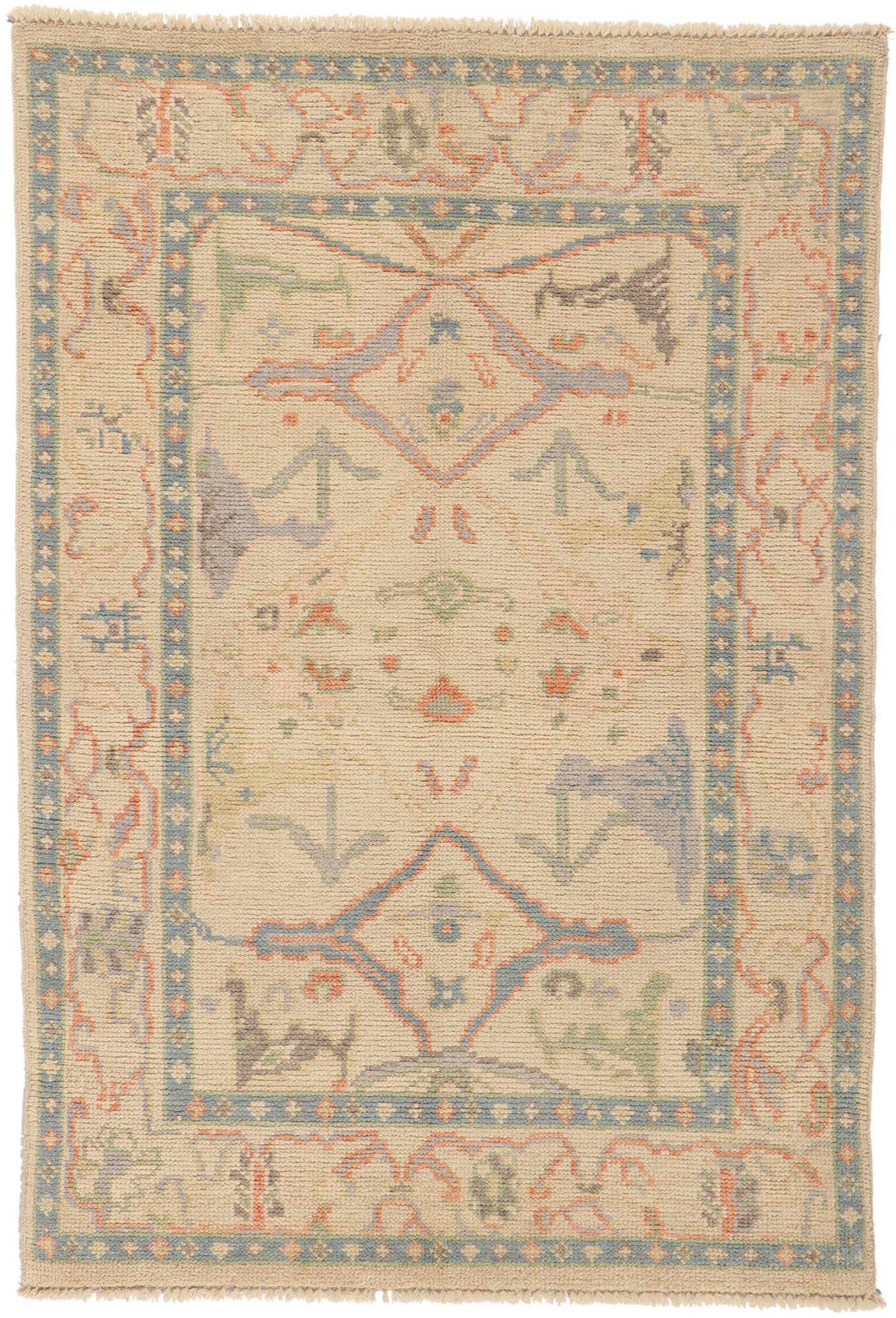 4 x 6 Colorful Oushak Rug 80683