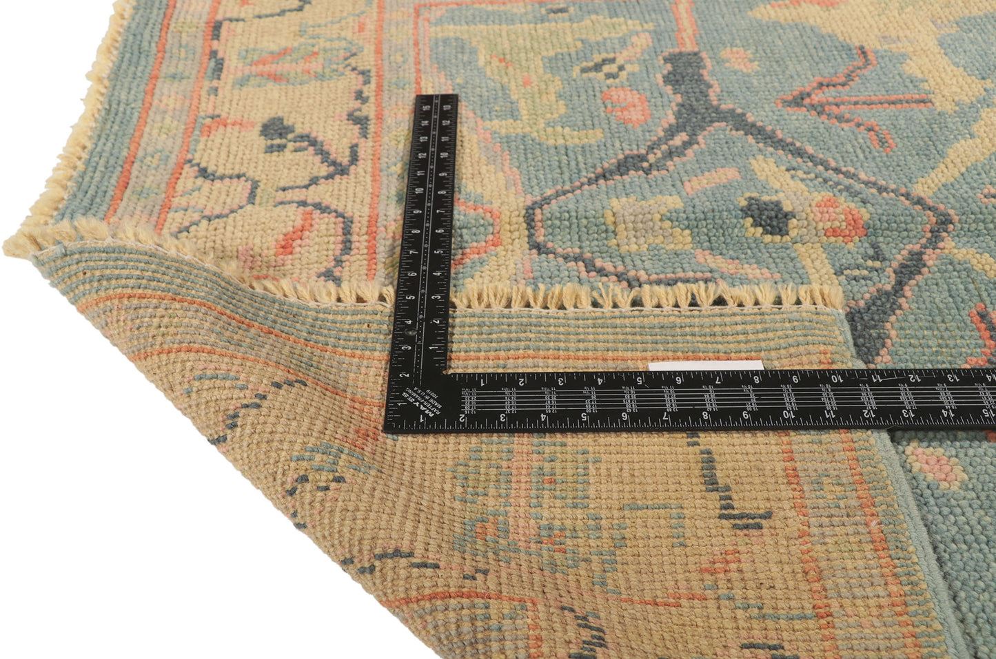4 x 6 Colorful Blue Oushak Rug 80684