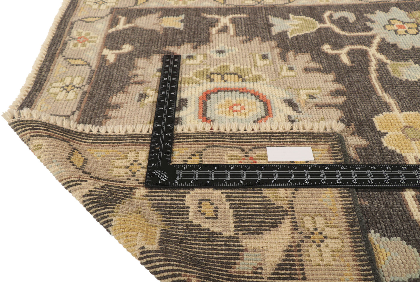 4 x 6 Earth-Tone Oushak Rug 80688