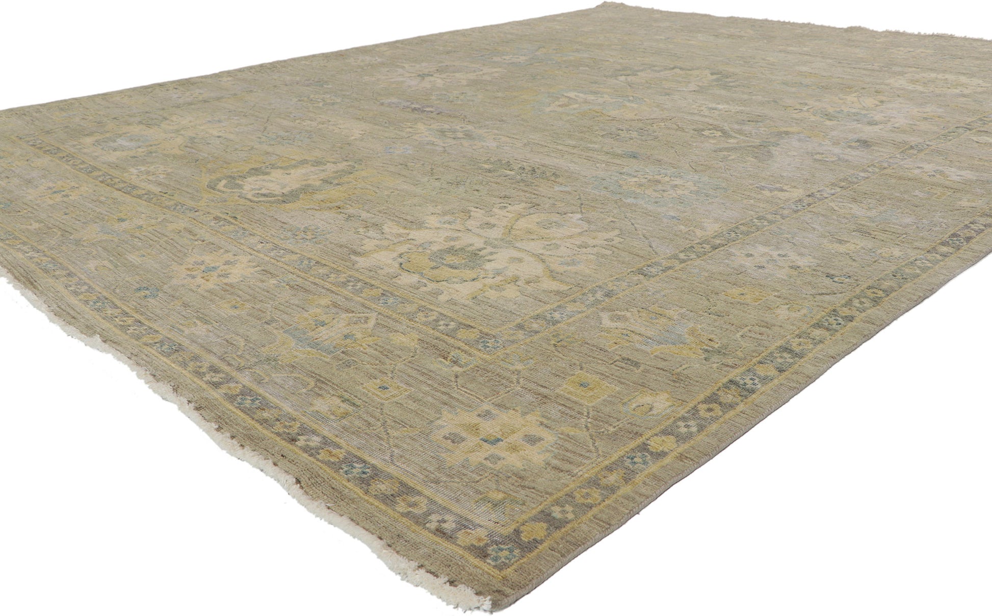 8 x 10 Vintage-Inspired Oushak Rug 30830