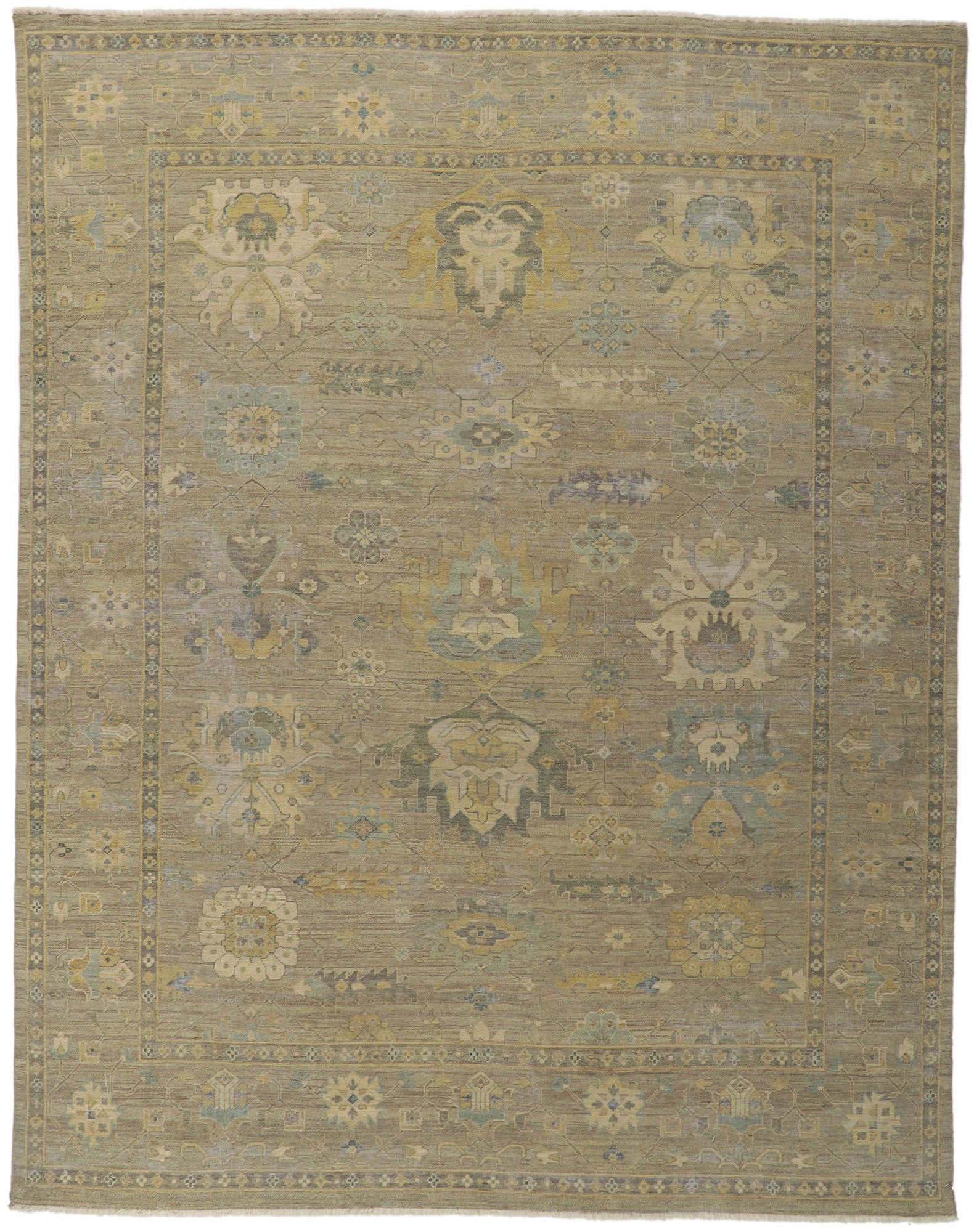 8 x 10 Vintage-Inspired Oushak Rug 30830