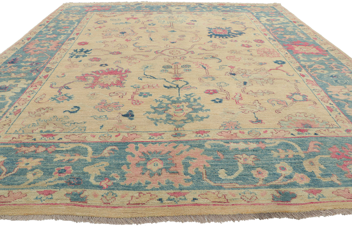 8 x 10 Colorful Oushak Rug 80720