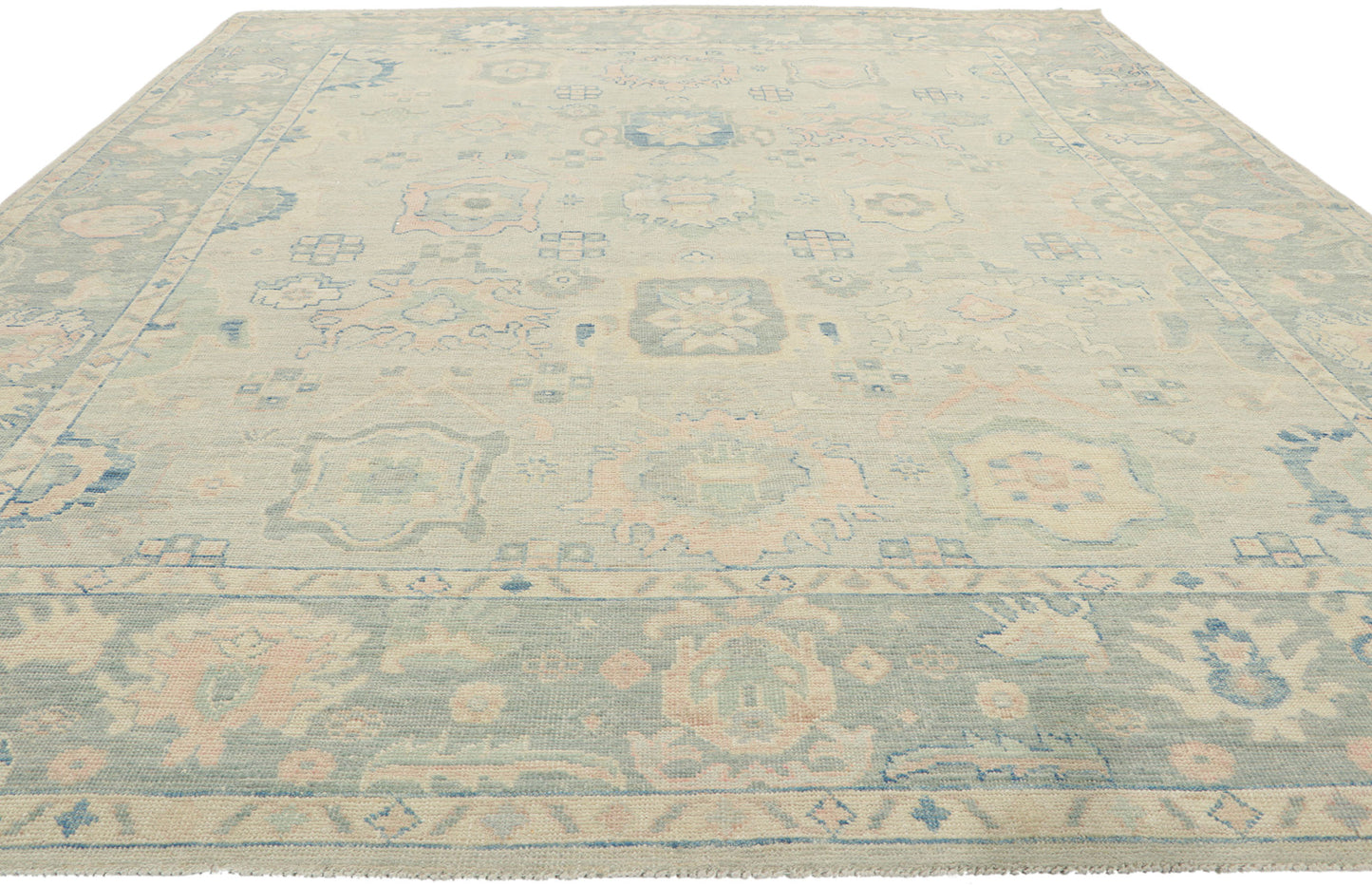 8 x 10 Colorful Oushak Rug 80900