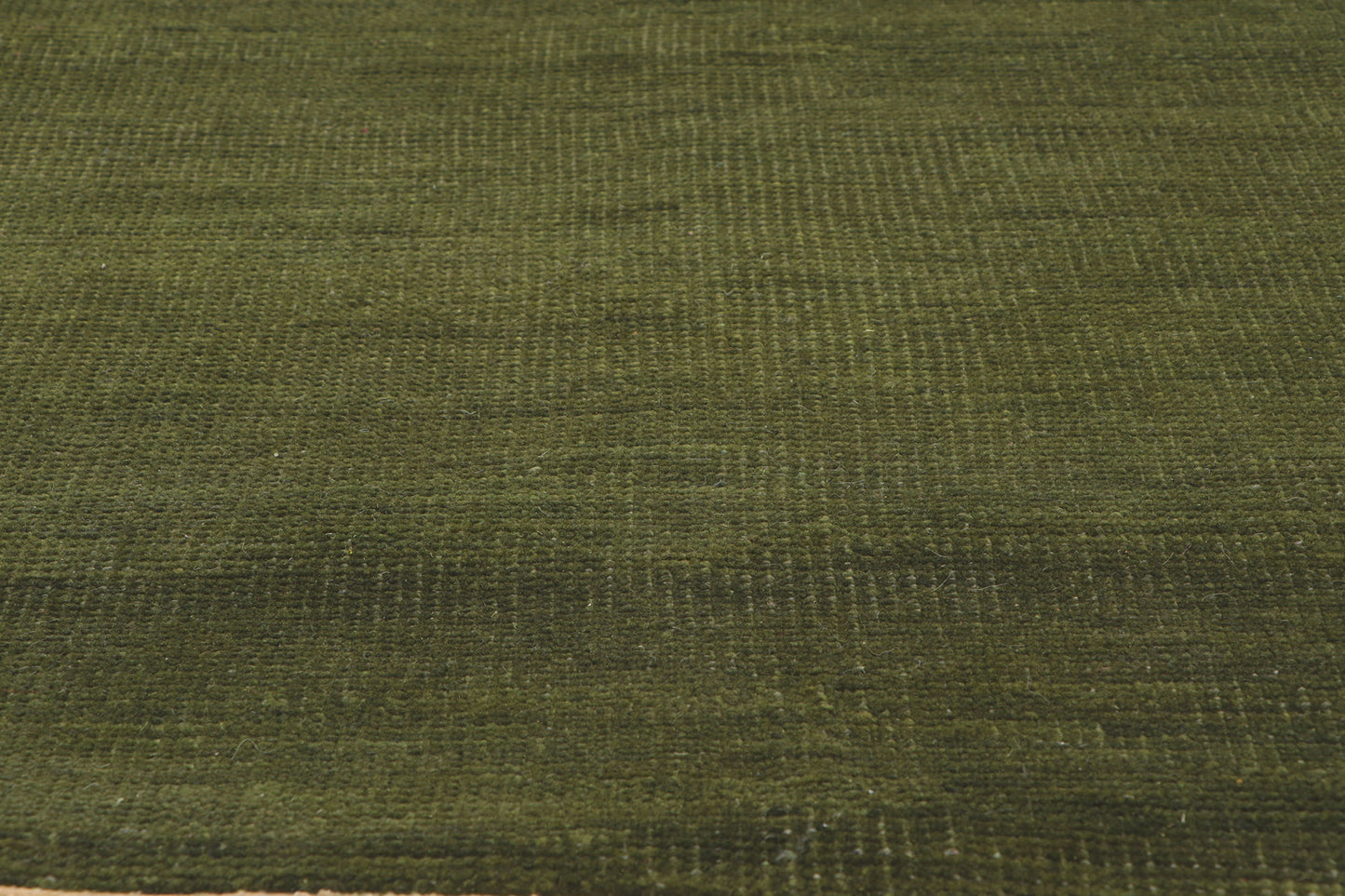 8 x 10 Solid Olive Green Modern Rug 30860