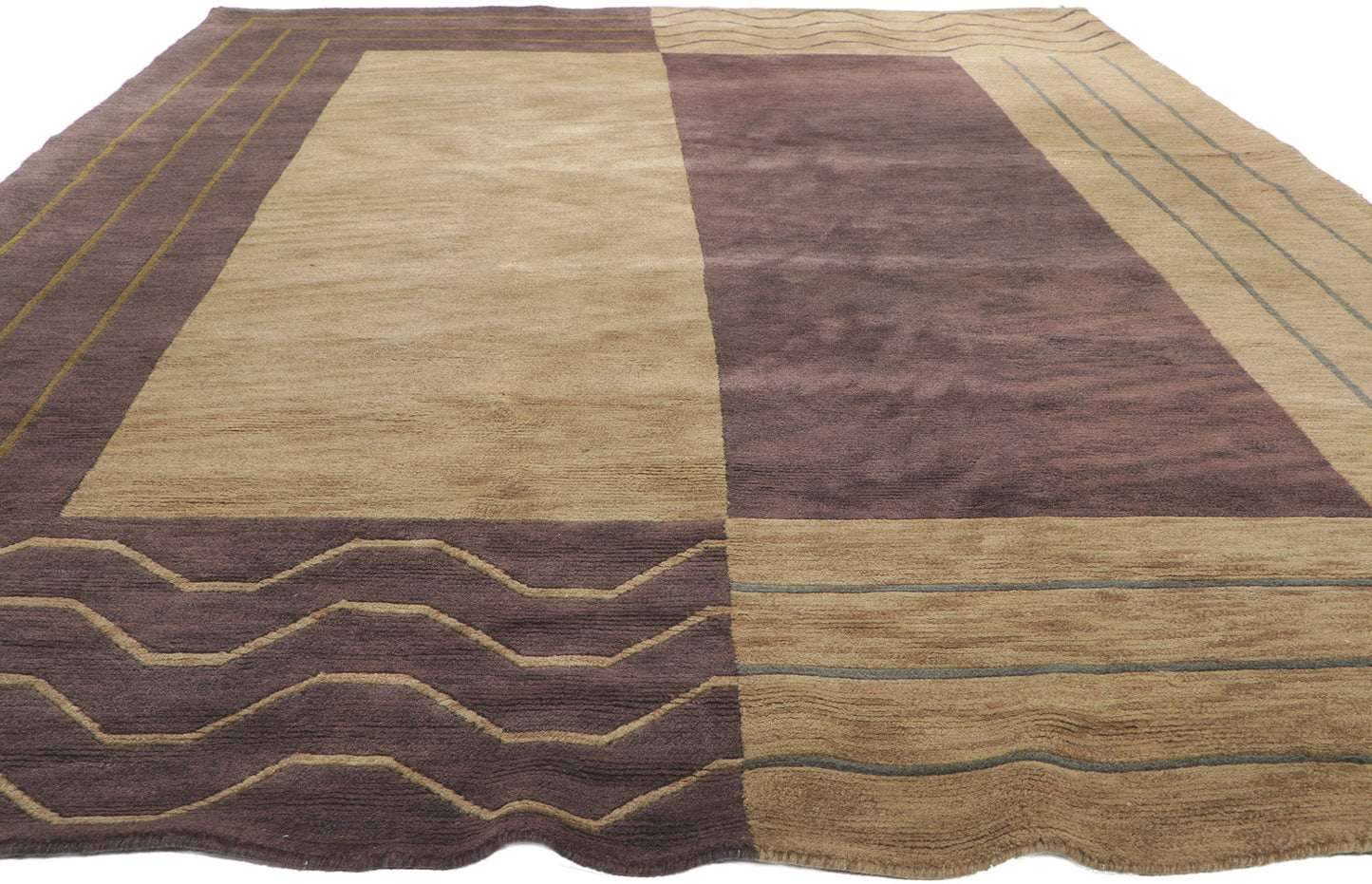 8 x 11 Vintage Tibetan Rug 78353