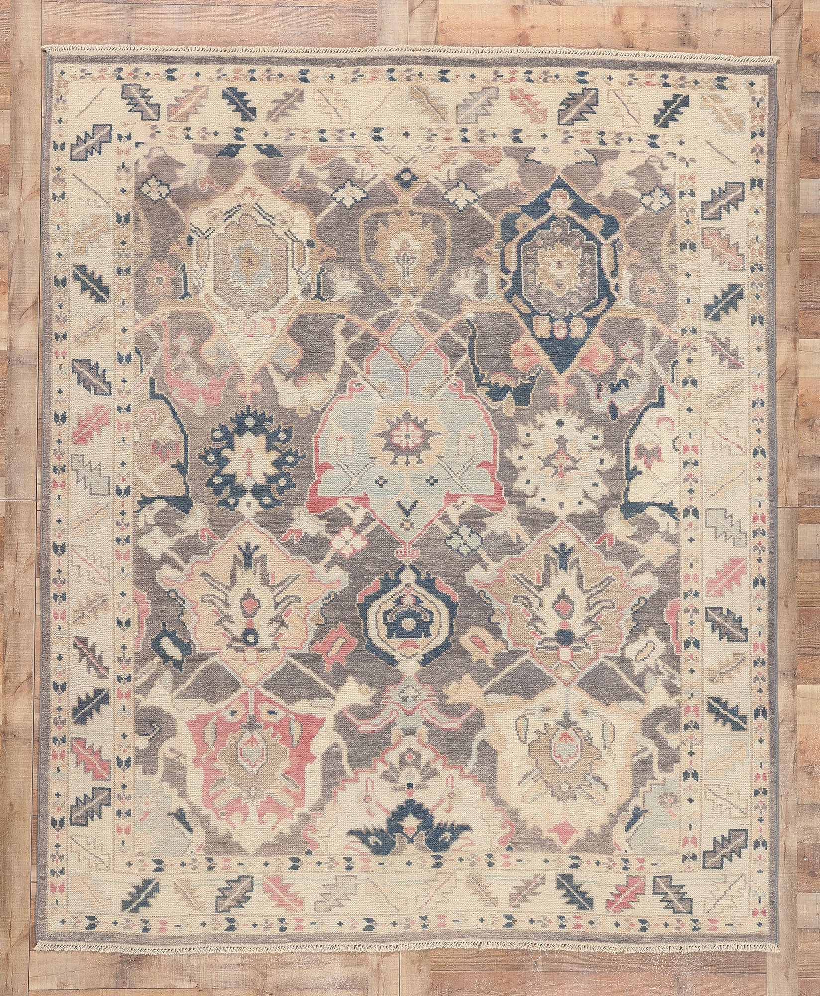 8 x 10 Modern Oushak Rug 80988