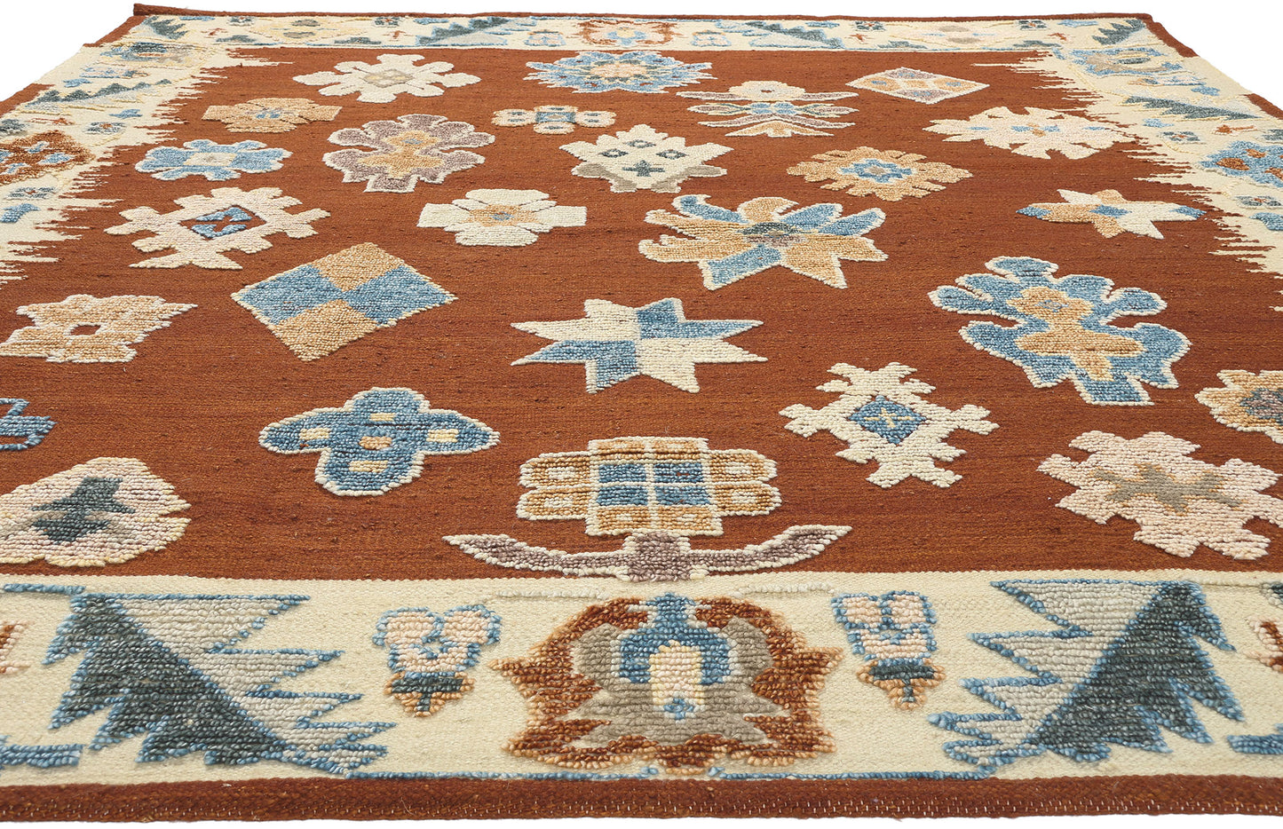 8 x 10 Oushak High-Low Rug 30895