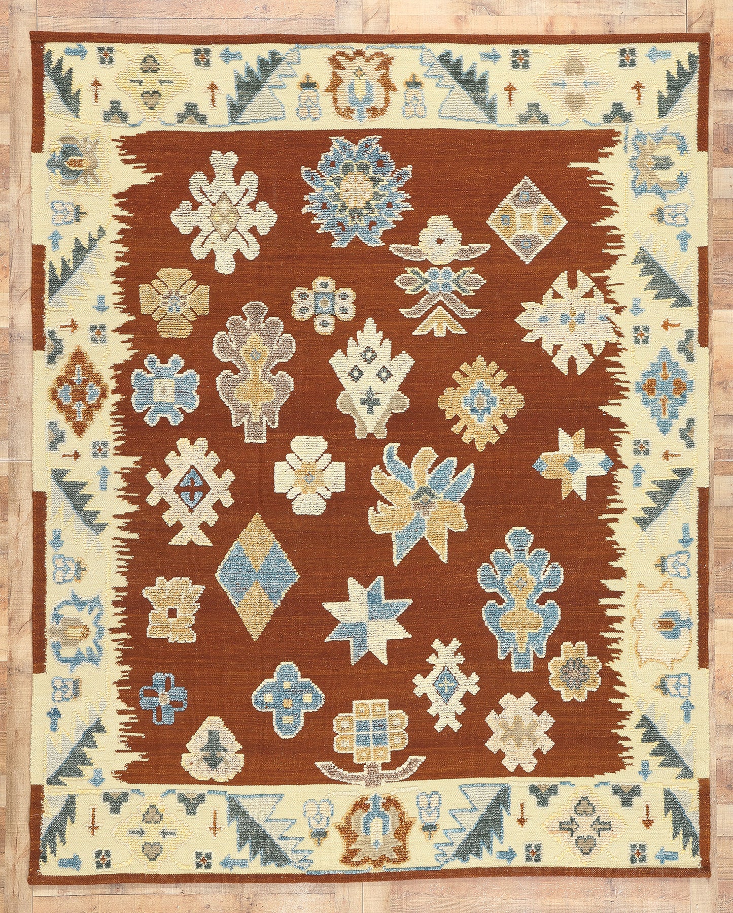 8 x 10 Oushak High-Low Rug 30895