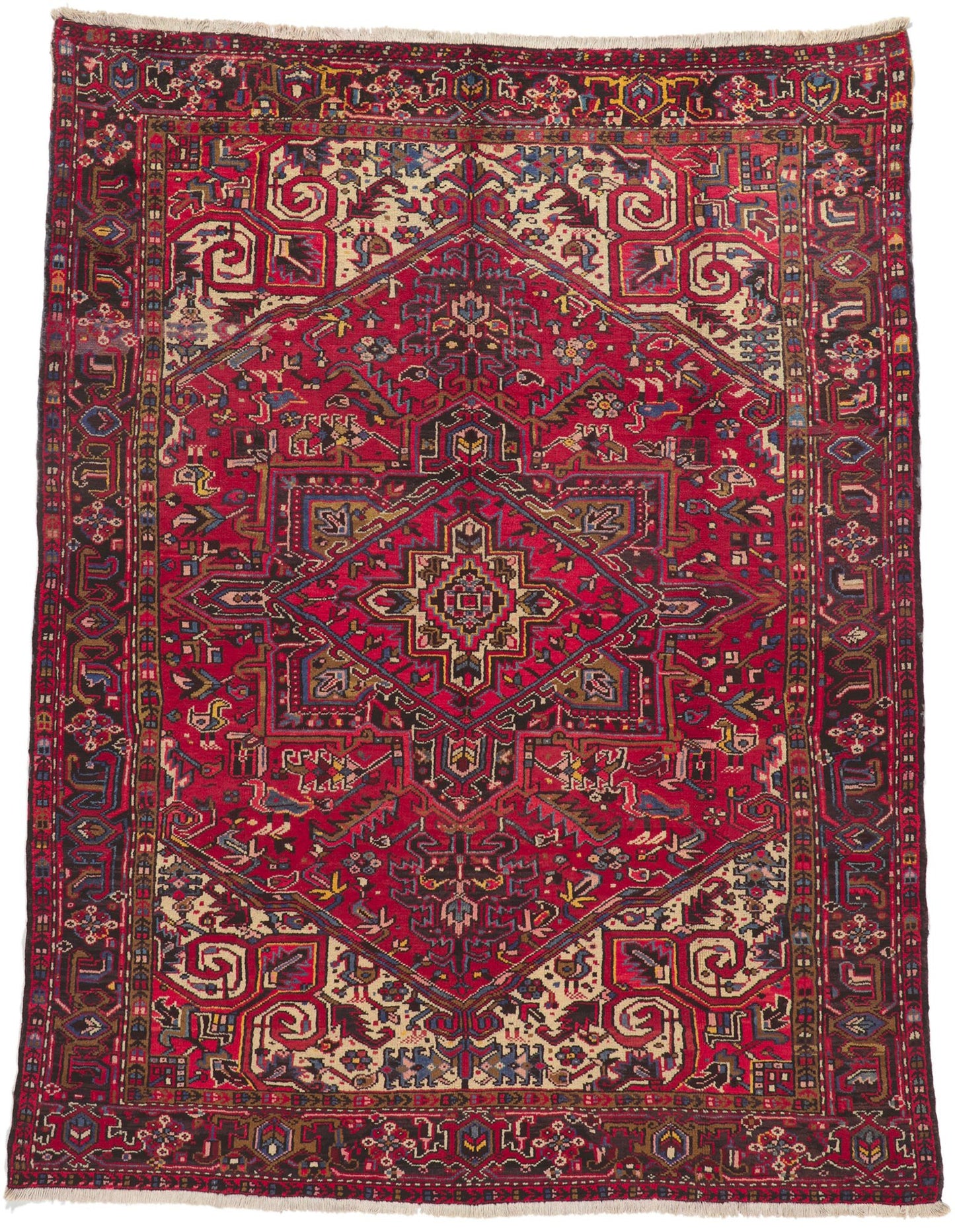 8 x 10 Vintage Persian Heriz Rug 76246