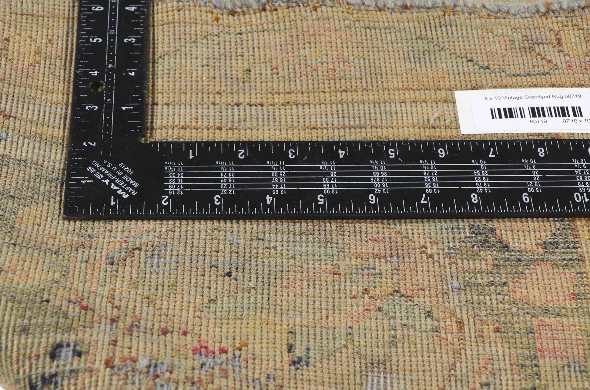 8 x 10 Vintage Turkish Overdyed Rug 60719