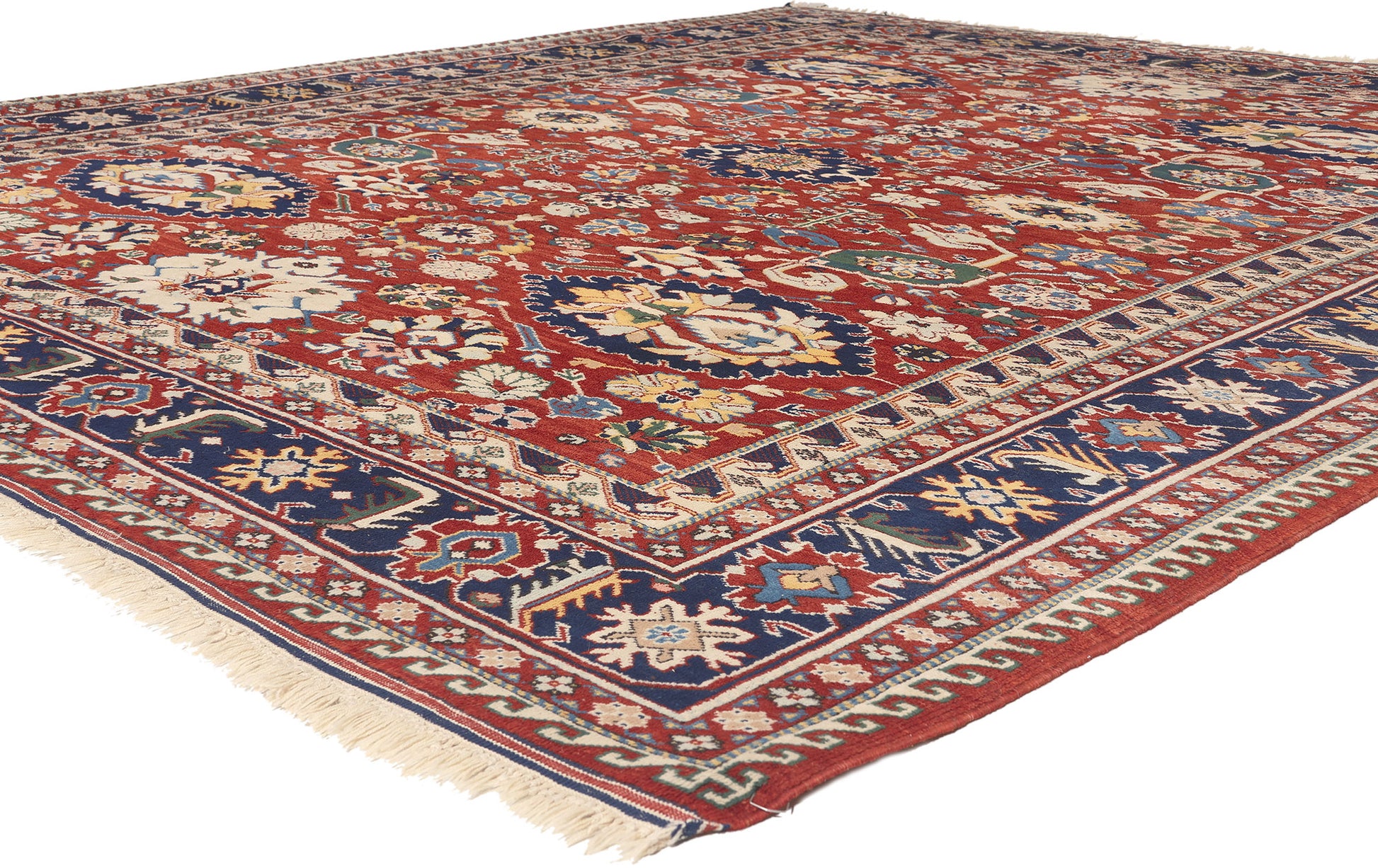 8 x 10 Vintage Turkish Oushak Rug 78646