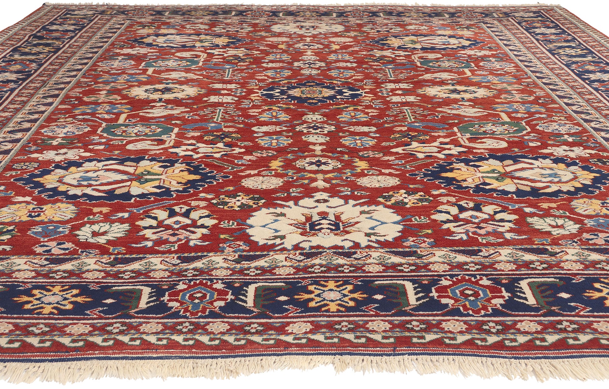 8 x 10 Vintage Turkish Oushak Rug 78646