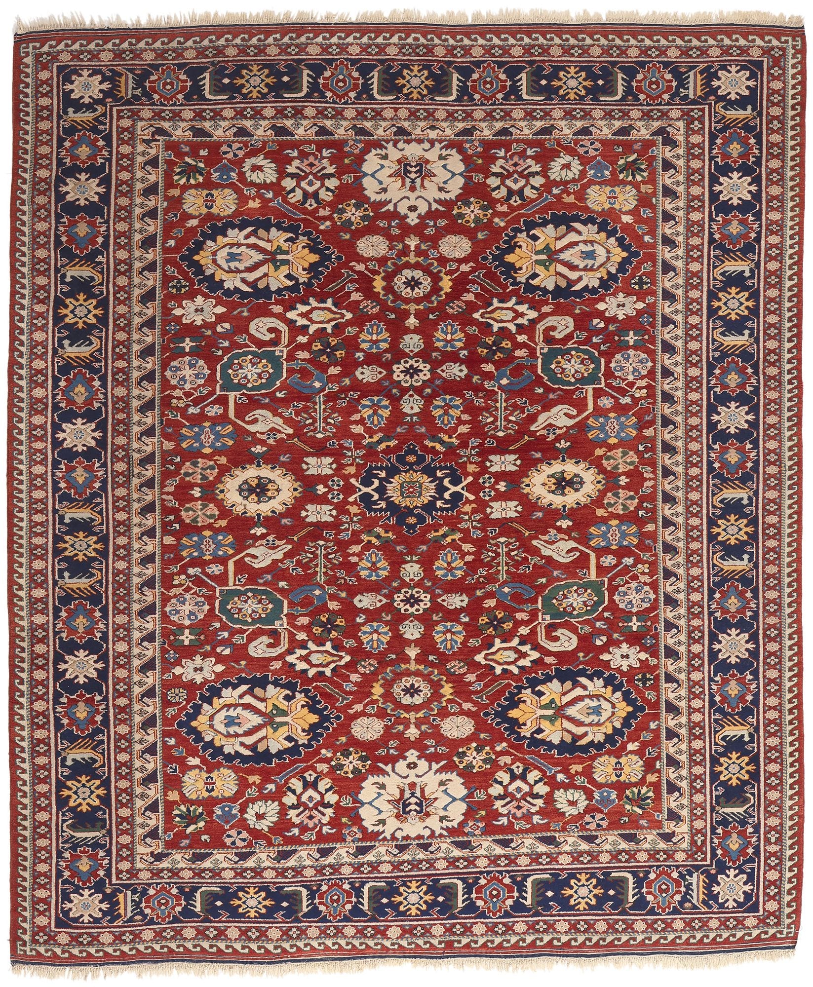 8 x 10 Vintage Turkish Oushak Rug 78646