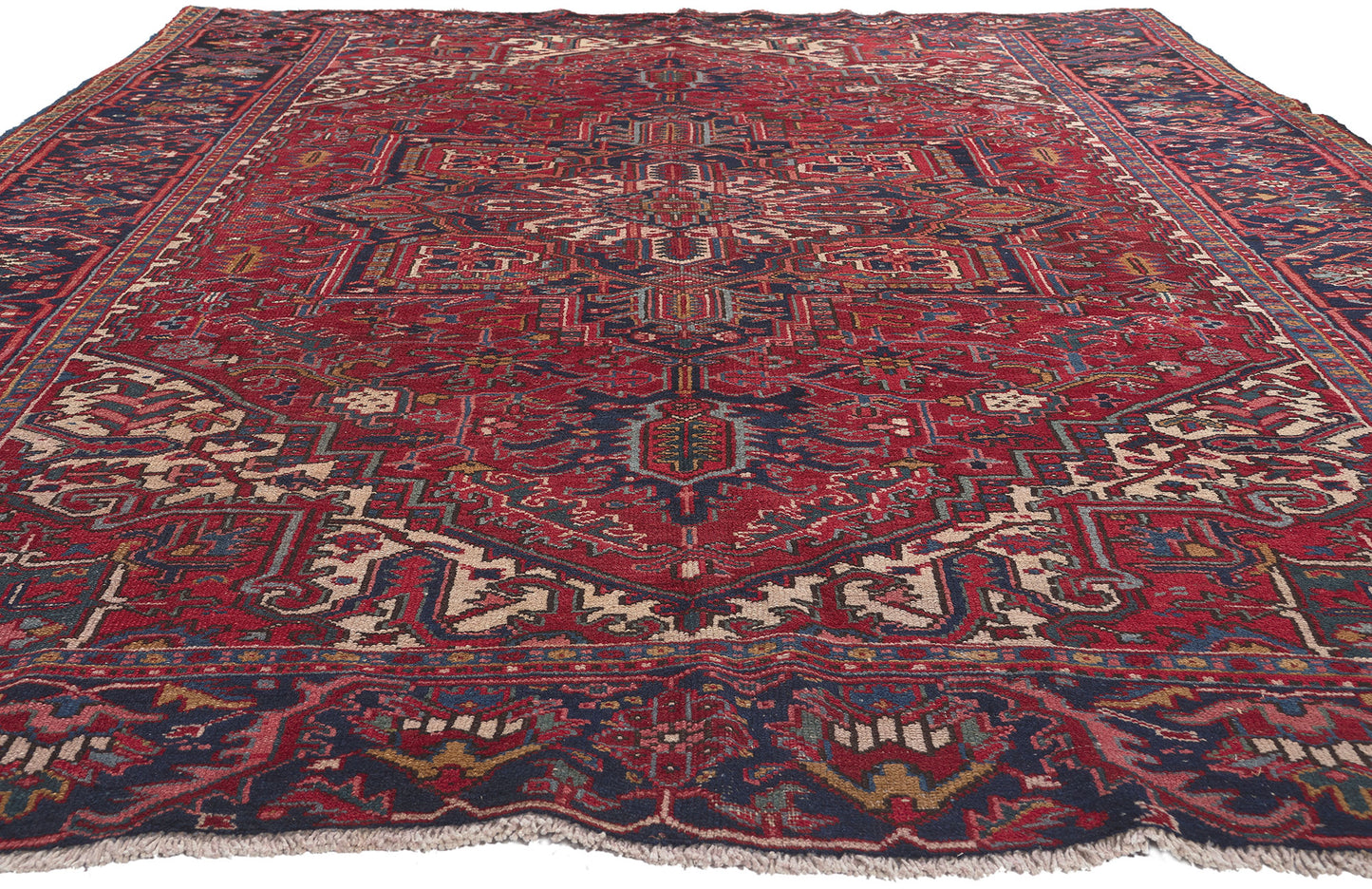 8 x 10 Vintage Persian Heriz Rug 78157