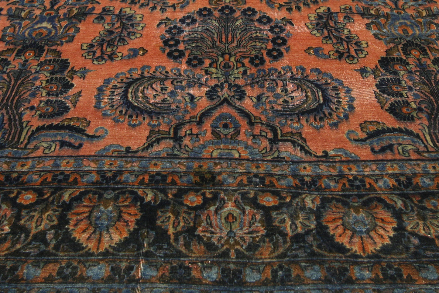 8 x 11 Antique Persian Kashan Rug 71540