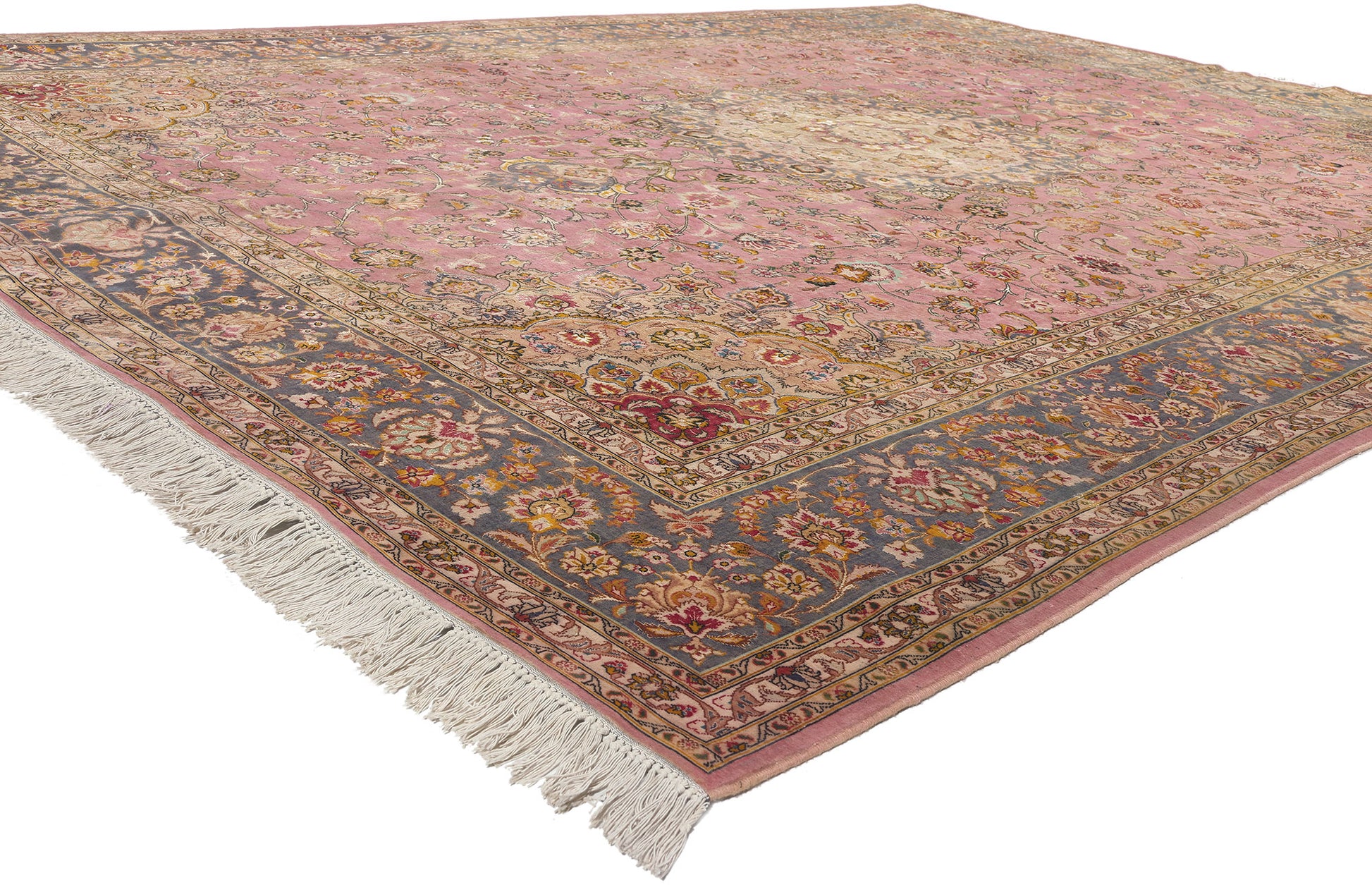 8 x 11 Vintage Persian Tabriz Rug 77721