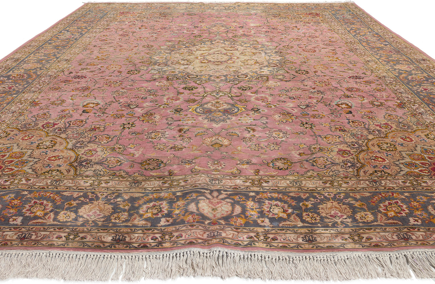 8 x 11 Vintage Persian Tabriz Rug 77721