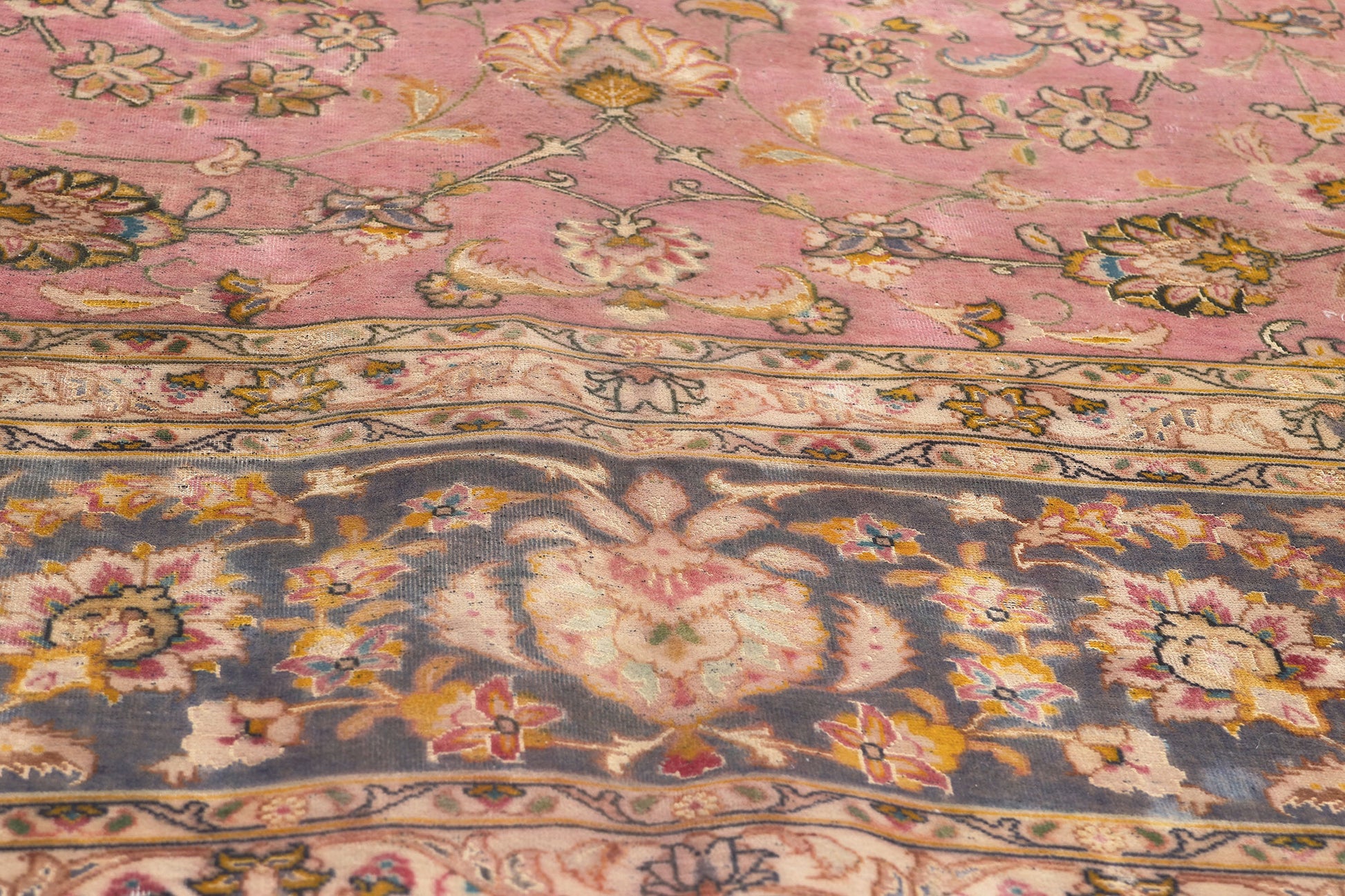 8 x 11 Vintage Persian Tabriz Rug 77721