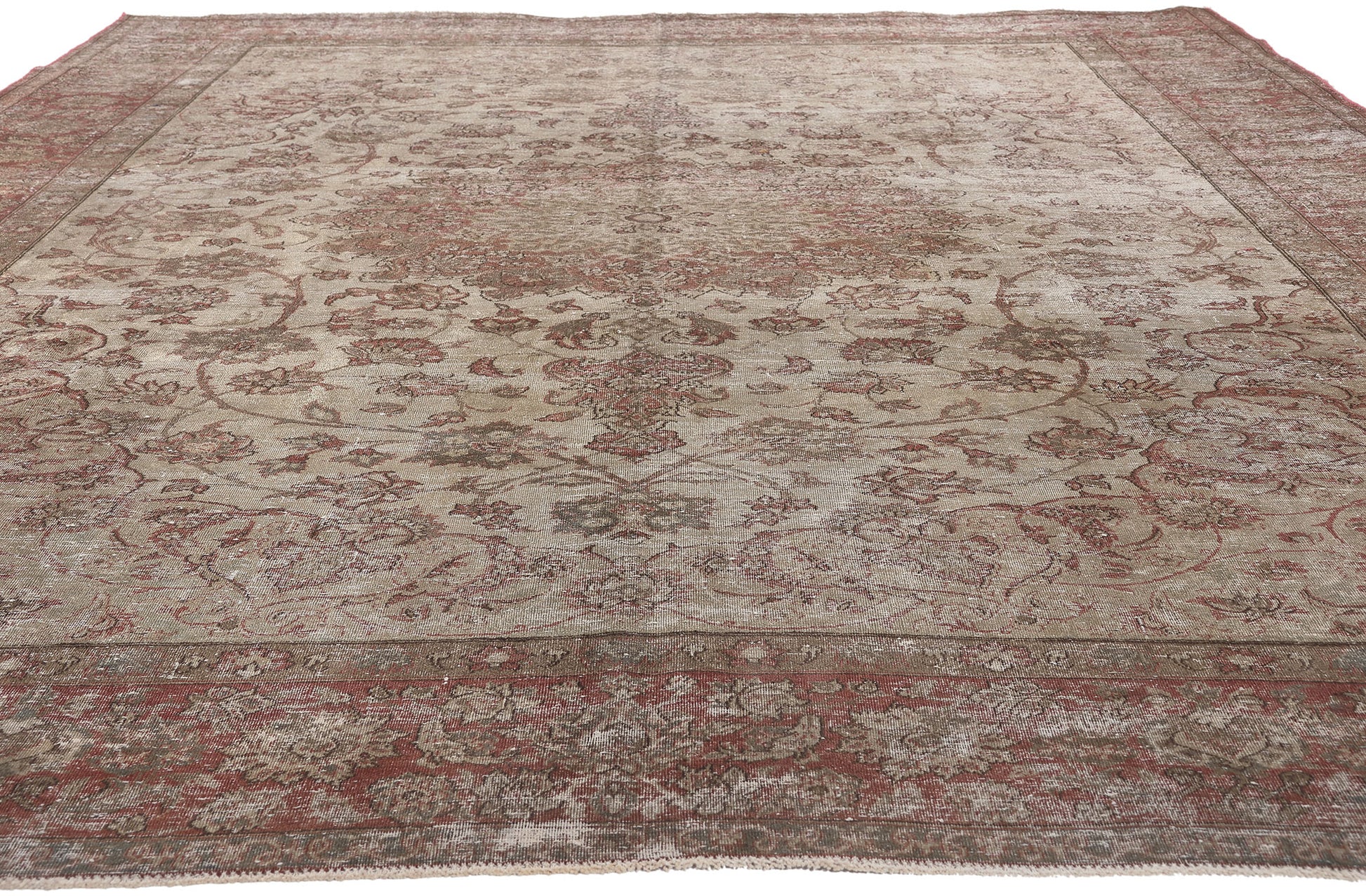 8 x 12 Vintage Persian Tabriz Rug 78585