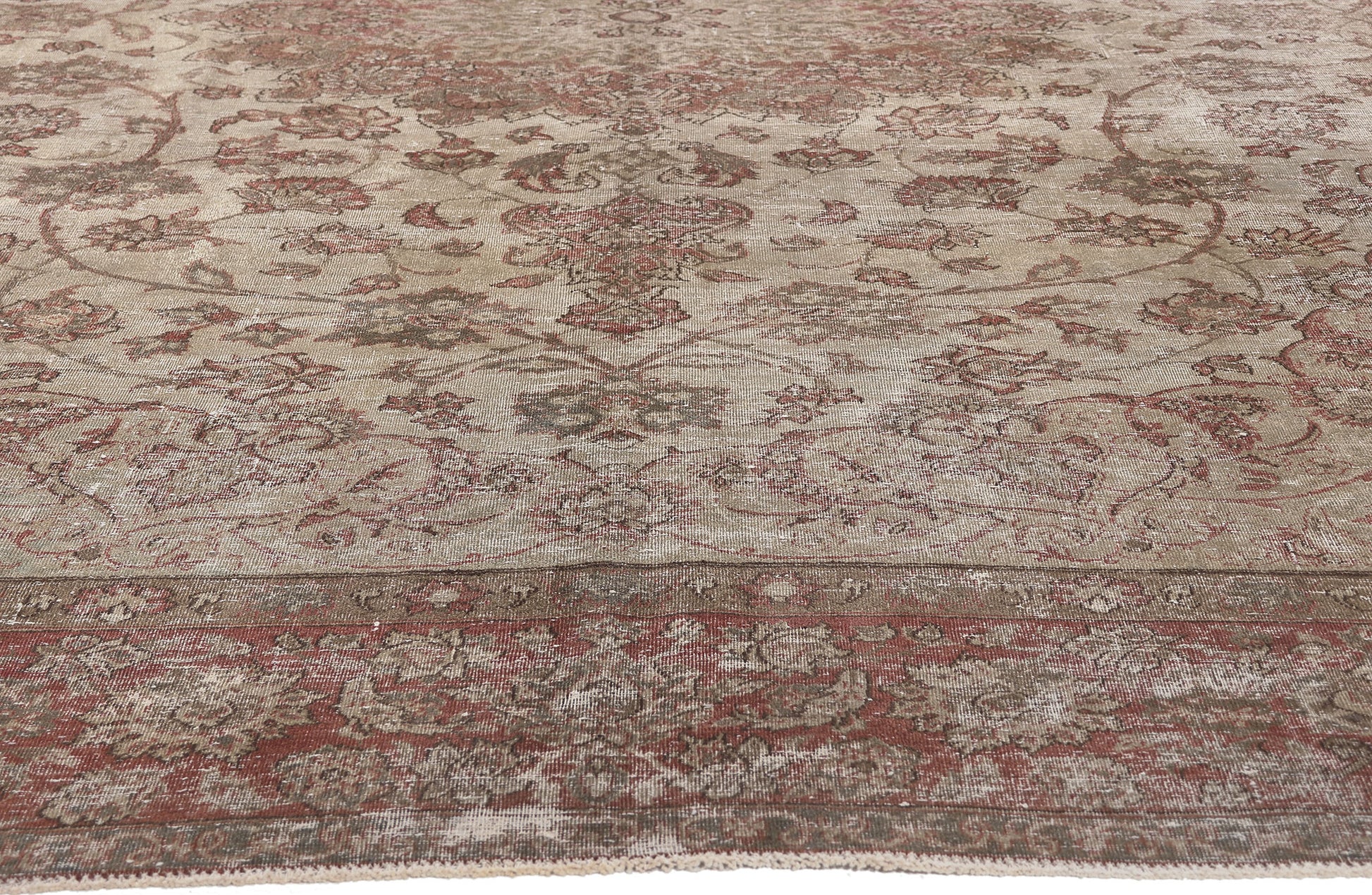 8 x 12 Vintage Persian Tabriz Rug 78585