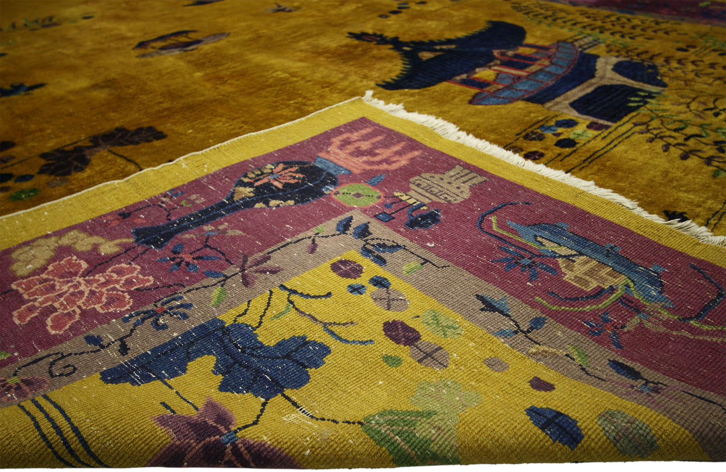 9 x 12 Antique Art Deco Rug 77138