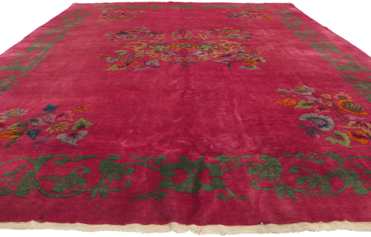 9 x 12 Antique Chinese Art Deco Rug 78301