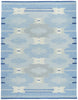 9 x 12 Sky Blue Swedish Inspired Kilim Rug 30967