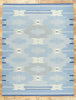 9 x 12 Sky Blue Swedish Inspired Kilim Rug 30967