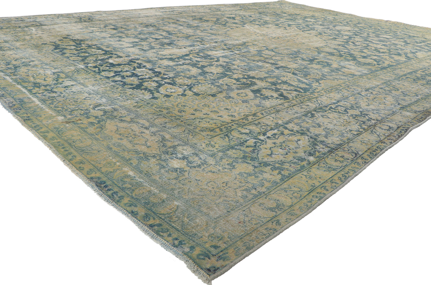 9 x 13 Antique Persian Kerman Rug 76820