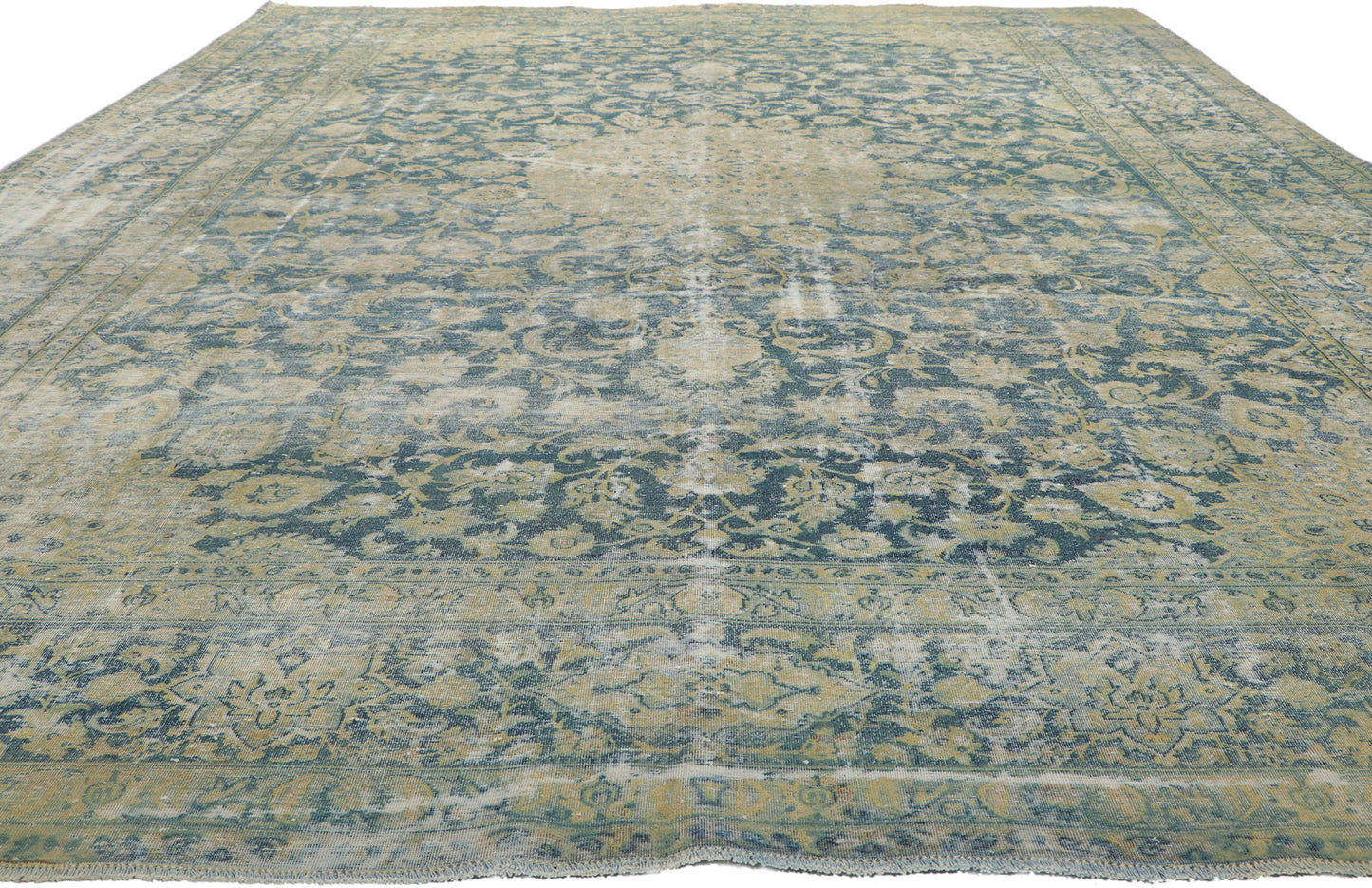 9 x 13 Antique Persian Kerman Rug 76820
