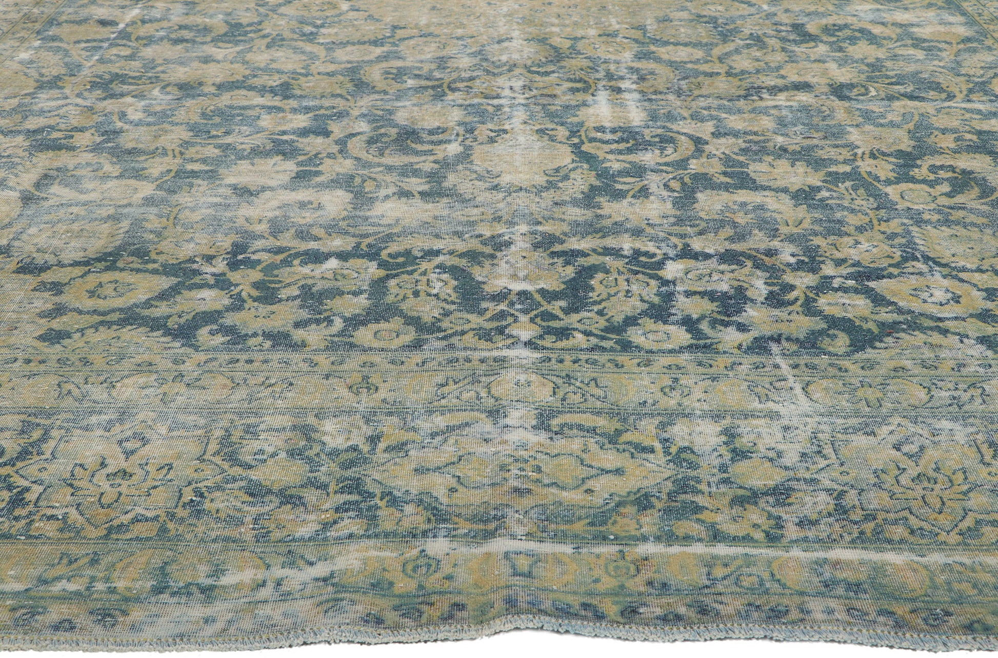 9 x 13 Antique Persian Kerman Rug 76820