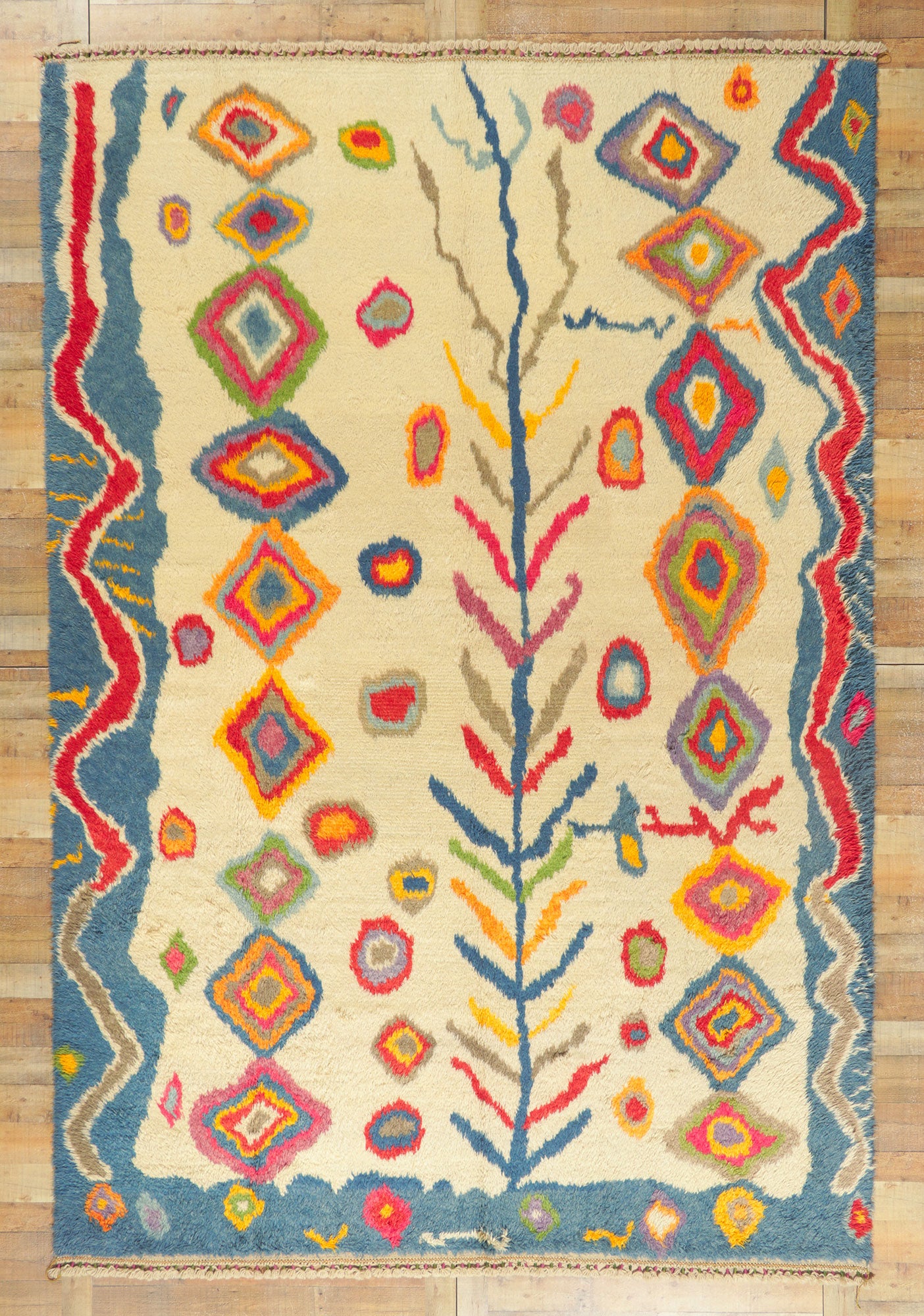9 x 13 Colorful Turkish Tulu Rug 51869