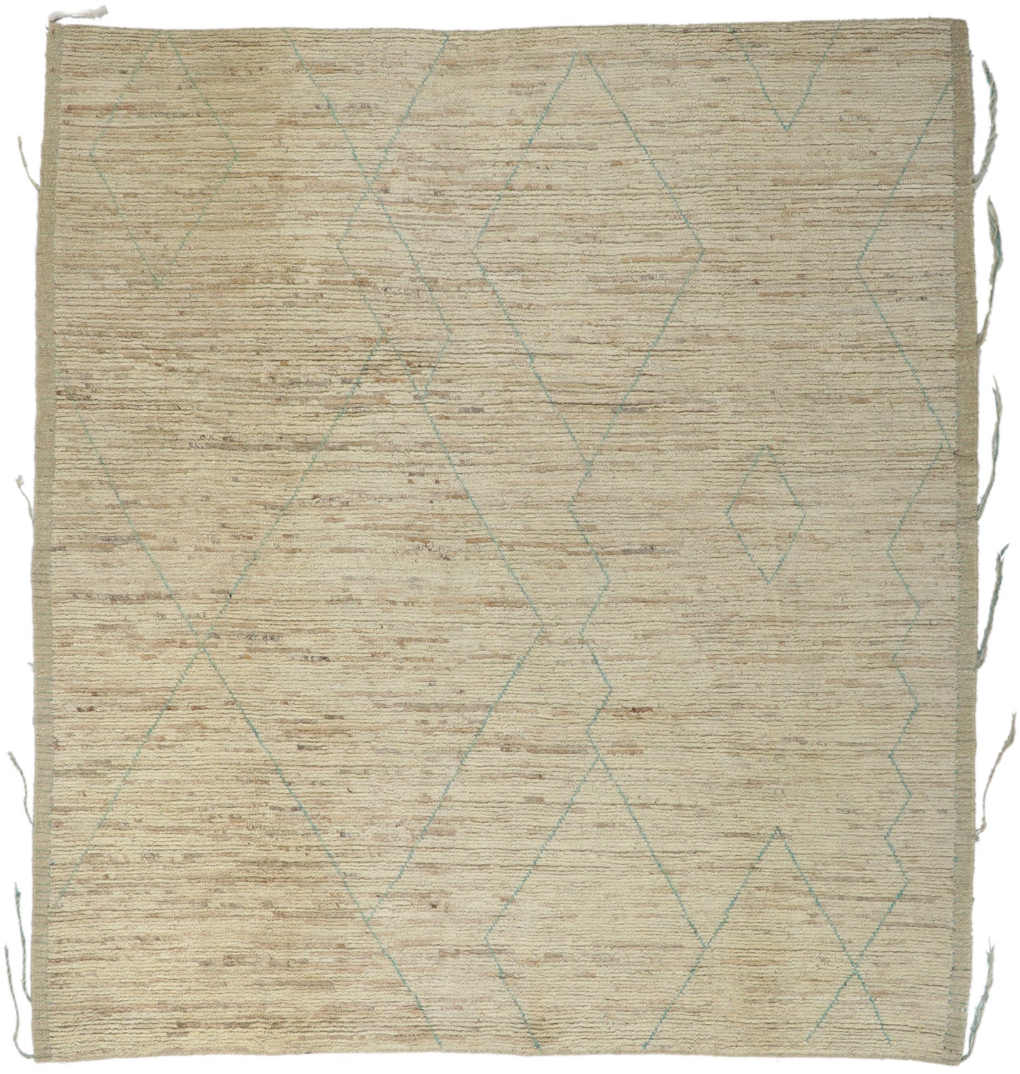 9 x 10 Earth-Tone Moroccan Rug 80794