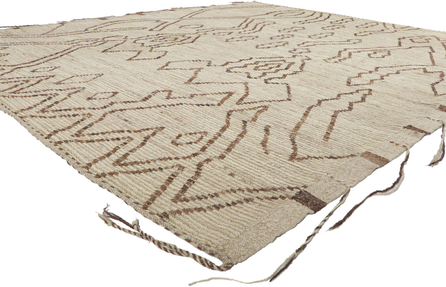 9 x 10 Earth-Tone Moroccan Rug 80797