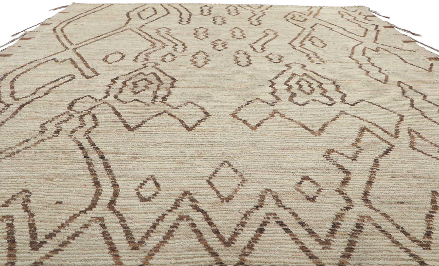 9 x 10 Earth-Tone Moroccan Rug 80797