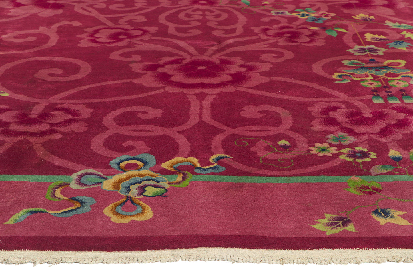9 x 11 Antique Chinese Art Deco Rug 78318