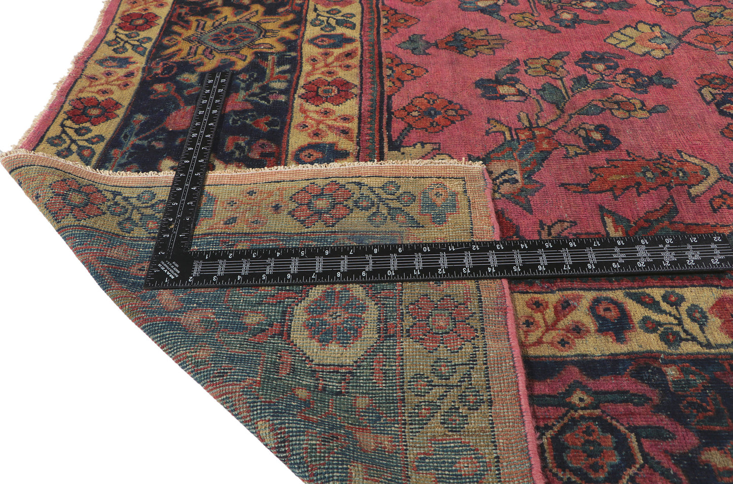 9 x 11 Antique Pink Persian Mahal Rug 71419