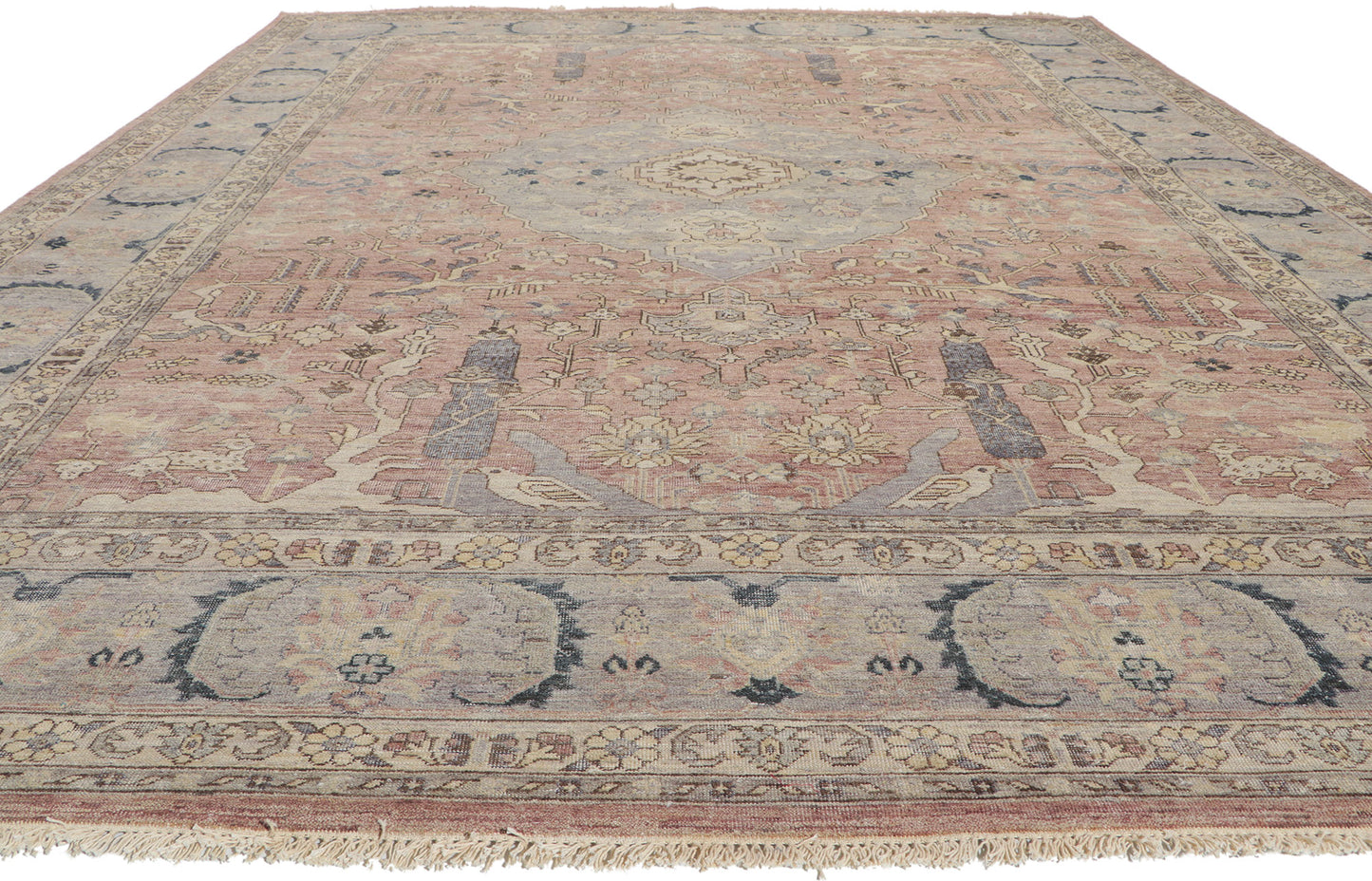 9 x 12 Vintage-Inspired Distressed Rug 30777