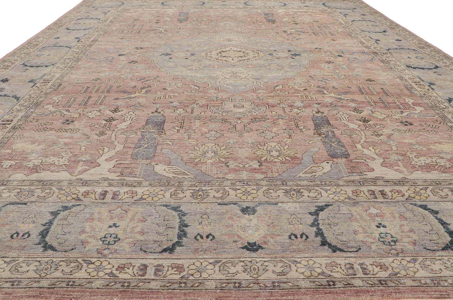 9 x 12 Vintage-Inspired Distressed Rug 30777