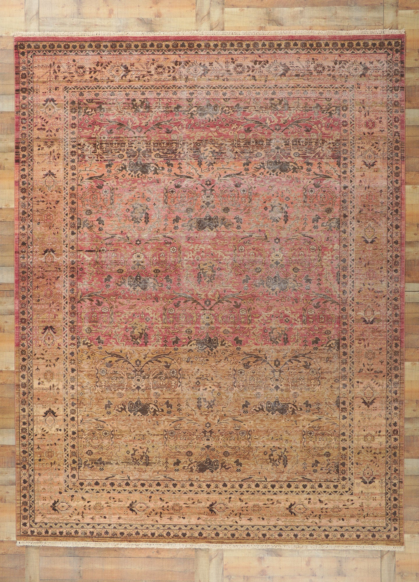 9 x 12 Vintage-Inspired Distressed Rug 30778